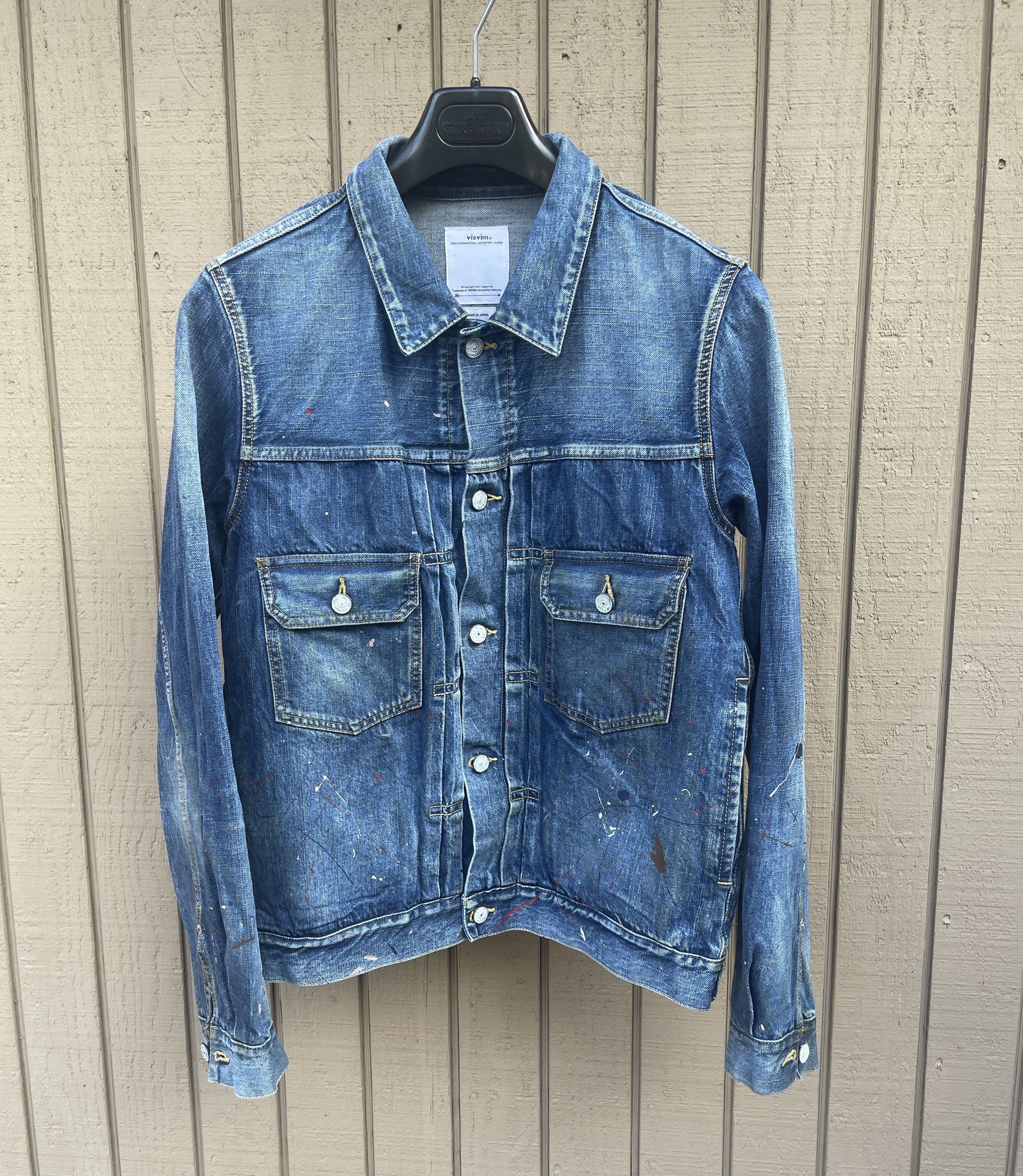 Visvim SS20 SS 101 Dry DMGD 999 Paint Denim Jacket | Grailed