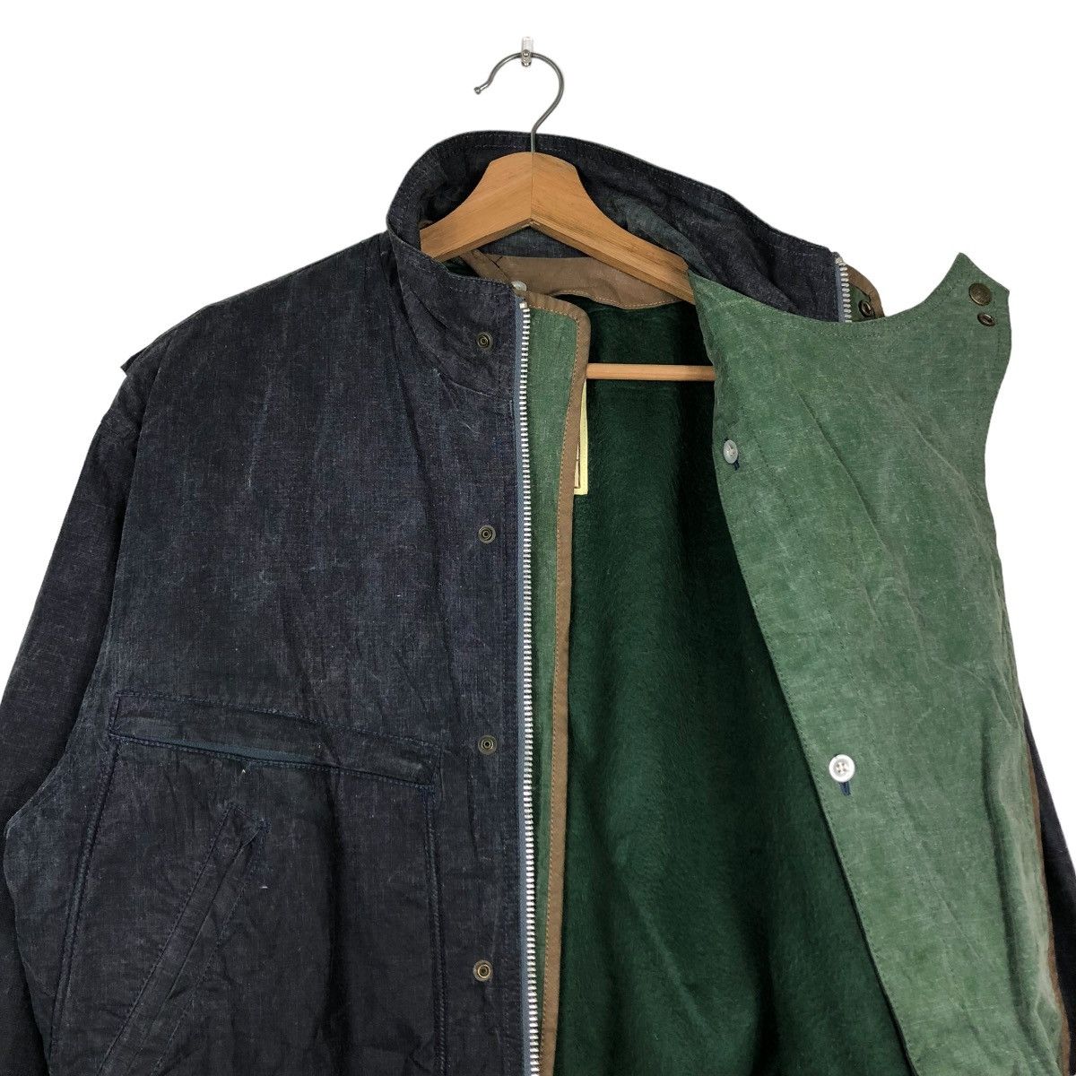 Japanese Brand 🔥VINTAGE BOMBER JACKET PARACHUTE BIKER FLYING GEAR SCENE Size US M / EU 48-50 / 2 - 14 Thumbnail