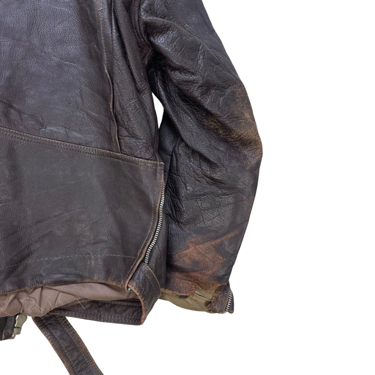Kadoya 💥Vintage 80s Double Collar Leather Jacket Size US M / EU 48-50 / 2 - 4 Thumbnail