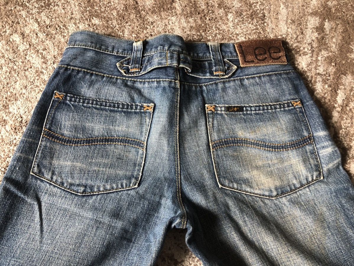 Jean Baggy Jeans Vintage Lee Rider half Selvedge Jeans Size US 32 / EU 48 - 8 Thumbnail