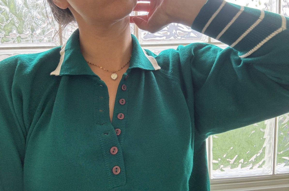 Vintage Women’s vintage 70s Eileen emerald green M-L super soft Size M / US 6-8 / IT 42-44 - 3 Thumbnail