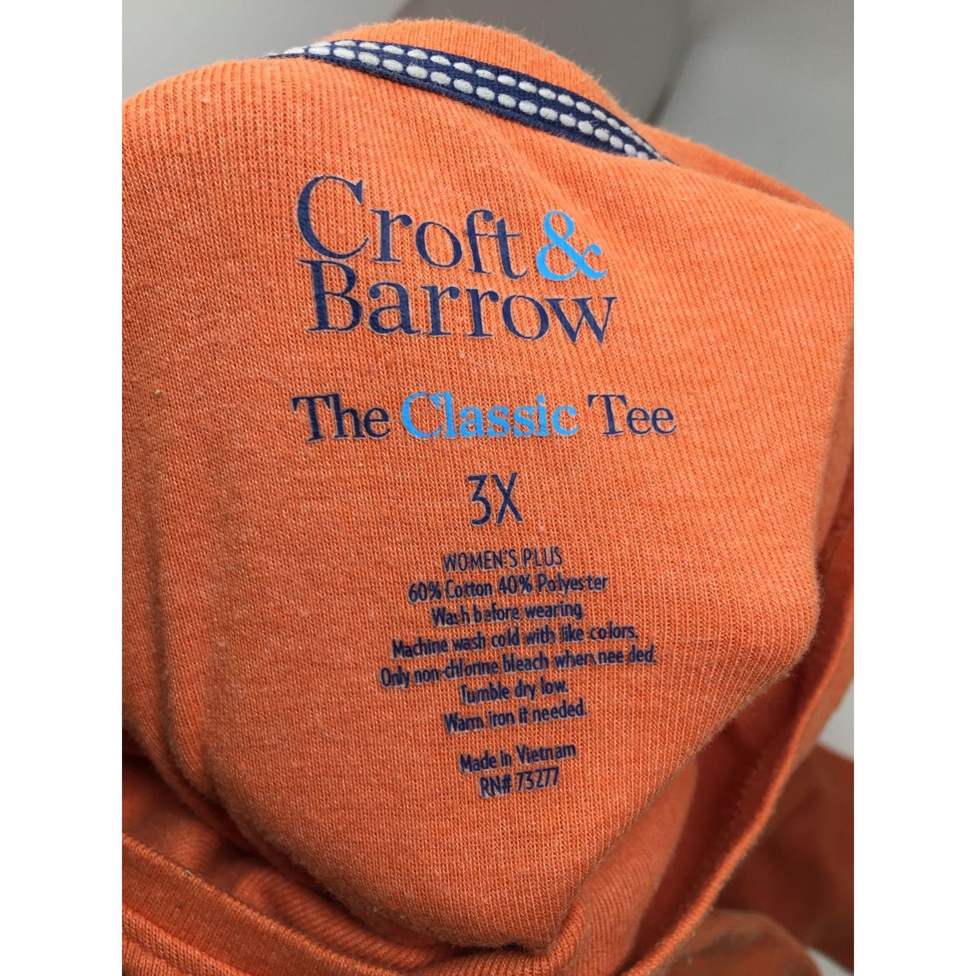 Croft & Barrow Orange Croft & Barrow The Classic Tee Size 3X (Womens Plus) Size 3XL / US 20-22 - 4 Thumbnail
