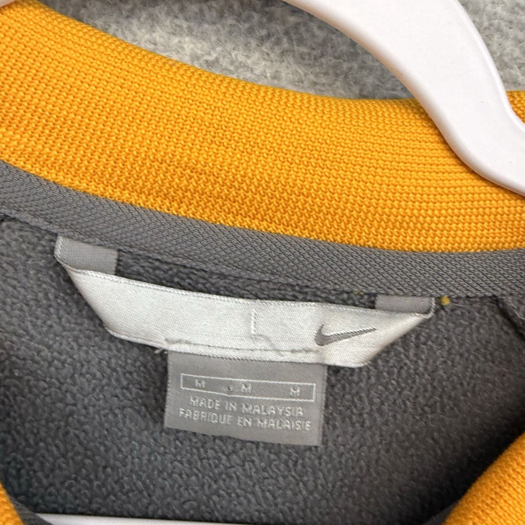 Nike Nike Full Zip Track Jacket XL Yellow Gray Vintage Y2K 00s Athletic Mens Jacket Size US M / EU 48-50 / 2 - 3 Thumbnail