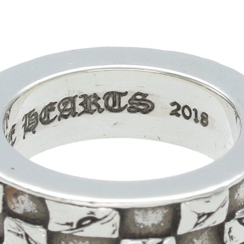 Chrome Hearts RARE! US 5 CHROME HEARTS 99 EYES 6mm SPACER RING SILVER Size ONE SIZE - 5 Thumbnail