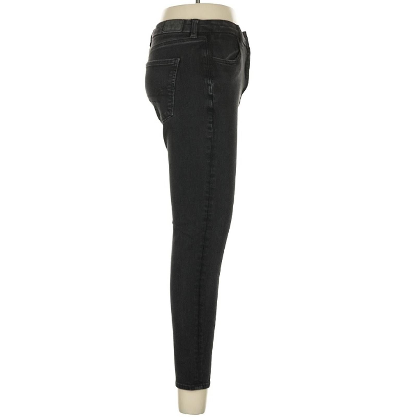 American Eagle Outfitters American Eagle Outfitters Black Denim Skinny Jeans 6 Short Size 28" / US 6 / IT 42 - 5 Thumbnail