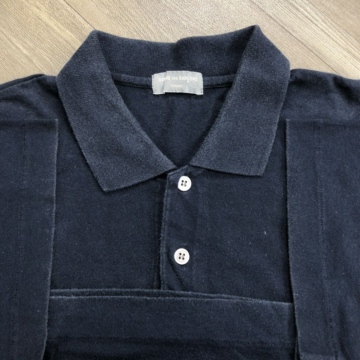 1990s Comme Des Garcons Homme CDG Desjgner Polo Shirt