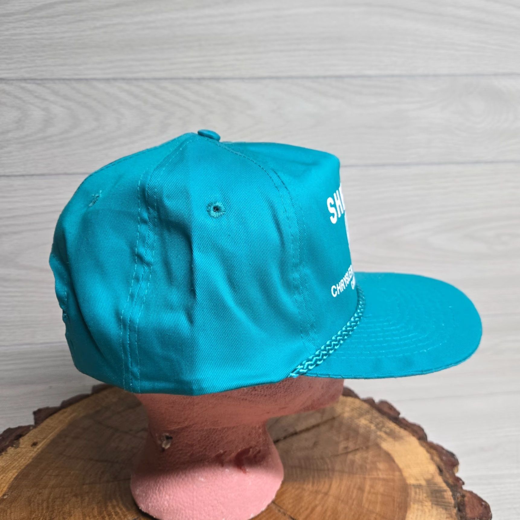 Vintage VINTAGE Snap-Back Hat Trucker Men One Size Blue 90s Virginia Christansburg VA Motor Mile Hat, 90s Theme, Casual, Adjustable, Solid Pattern Size ONE SIZE - 2 Thumbnail