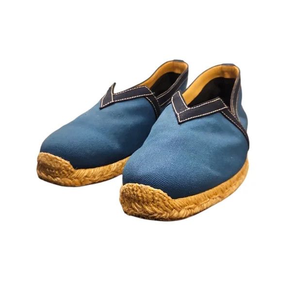 Christian Louboutin Men's Blue Canvas Espadrilles Size US 9 / EU 42 - 2 Thumbnail