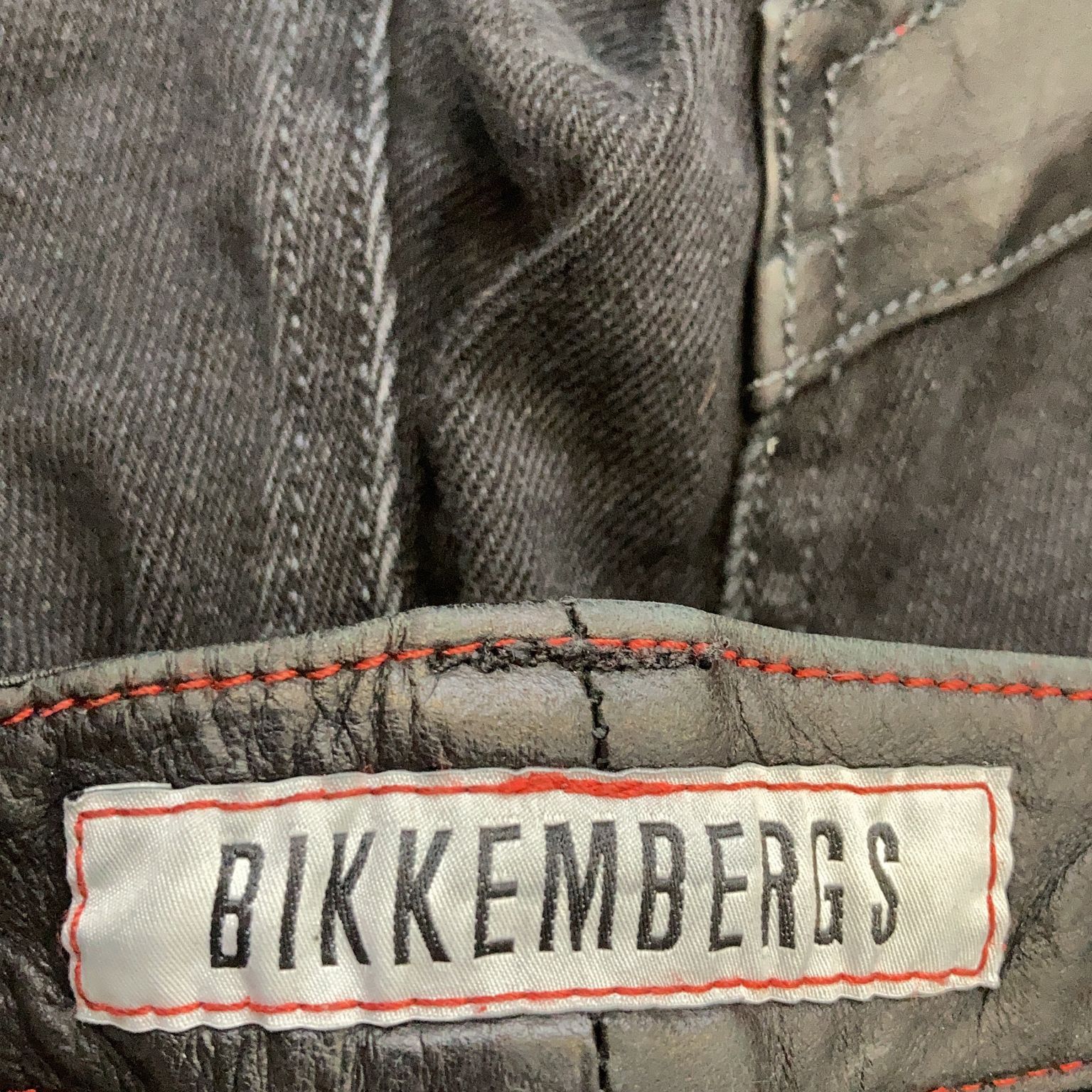 Dirk Bikkembergs Leather Waist Pants BIKK Premium Denim Skinny Fit goth Size US 29 - 3 Thumbnail