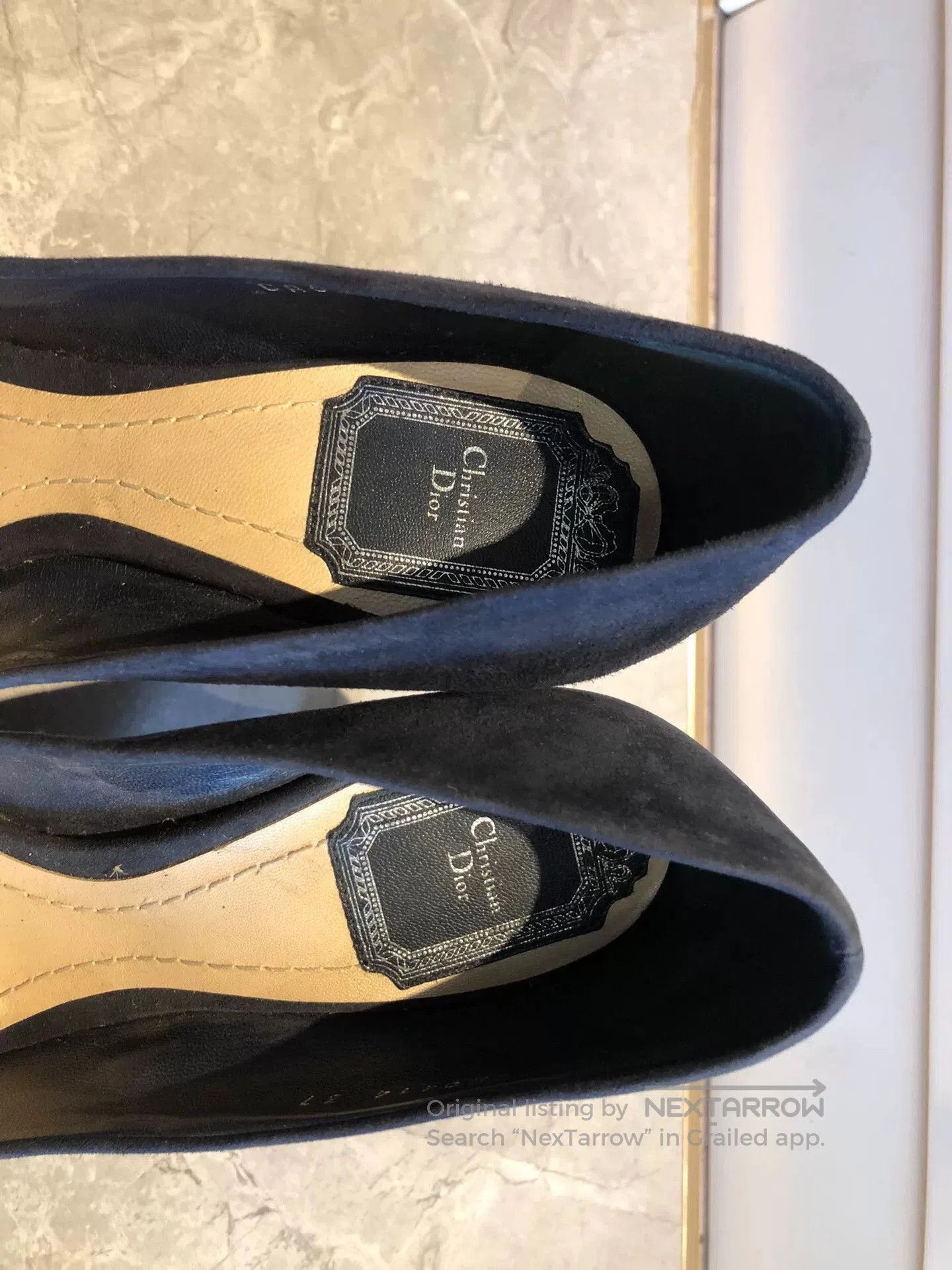 Japanese Brand Dior Limited Suede Metal Heel Shoes. Size US 6 / IT 36 - 4 Thumbnail
