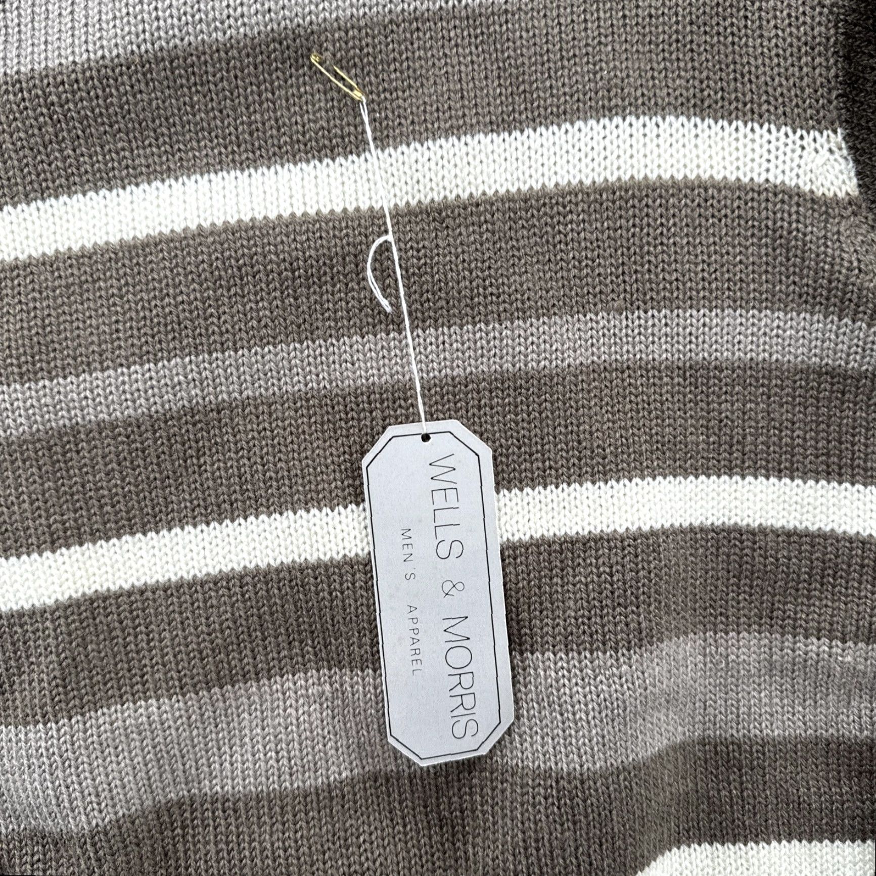 Vintage Vintage Wells & Morris Men's XL Striped Knit Pullover Sweater User: Vintage Wells & Morris Men's XL Striped Knit Pullover Sweater Size US XL / EU 56 / 4 - 2 Thumbnail