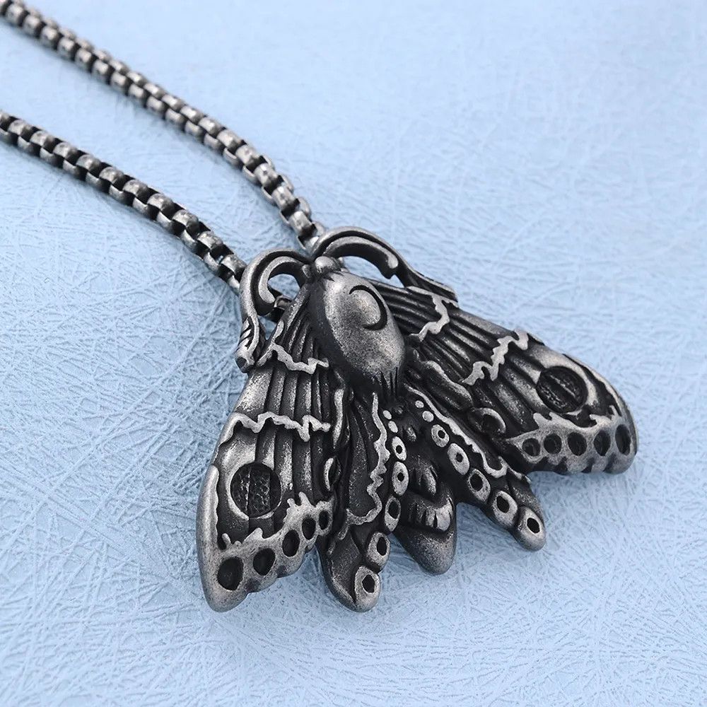 Jewelry Moon Moth Pendant Necklace Size ONE SIZE - 2 Thumbnail