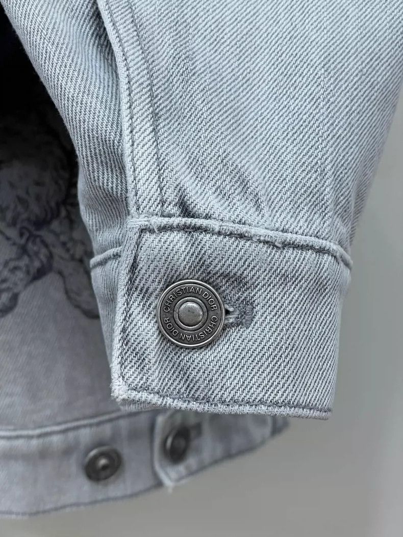 Dior Dior 21 autumn and winter ink painting washed denim jacket Size XXS / US 00 / IT 34 - 5 Thumbnail