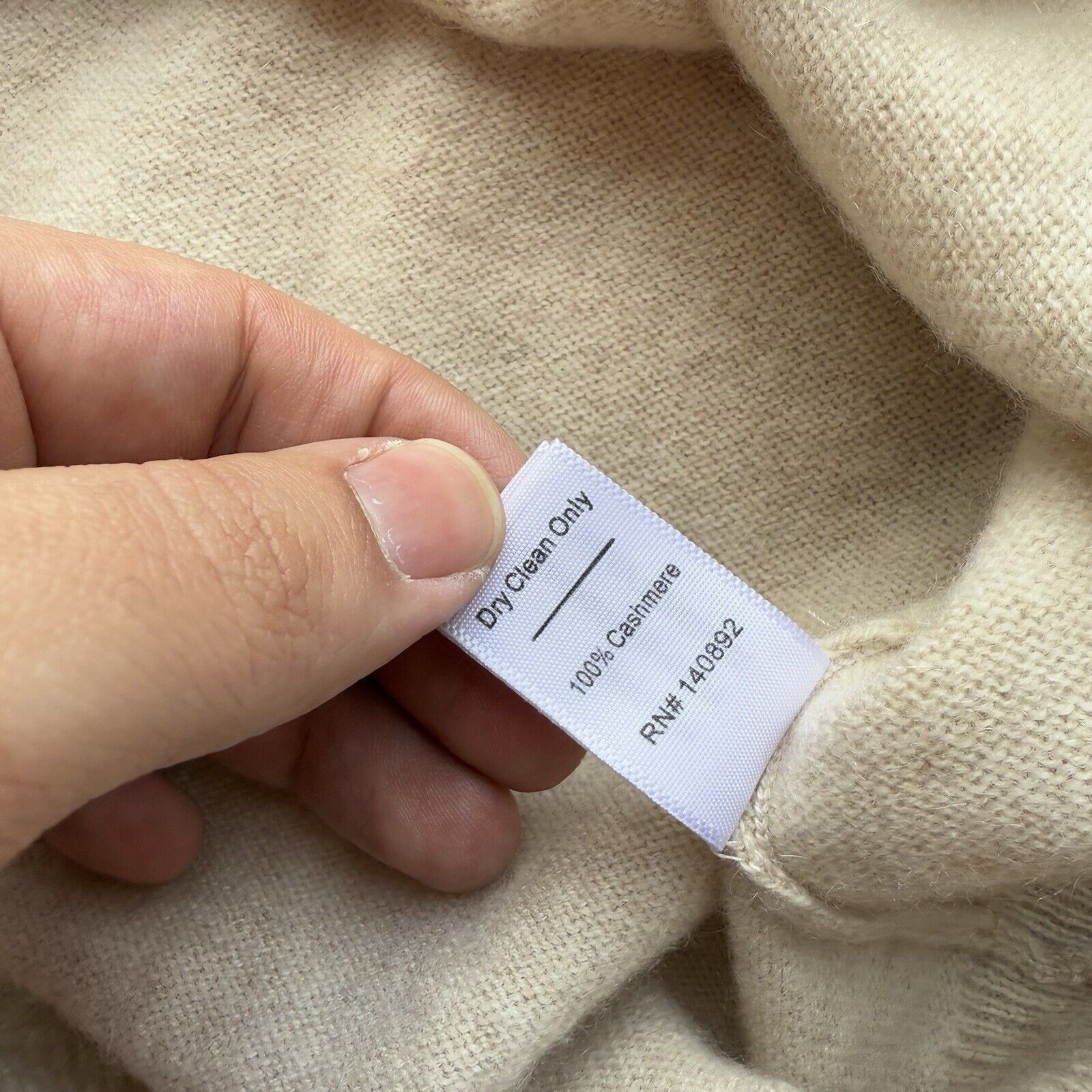 Marine Layer Marine Layer Cashmere Sweater L Beige Knit Pullover Casual Size US L / EU 52-54 / 3 - 7 Thumbnail