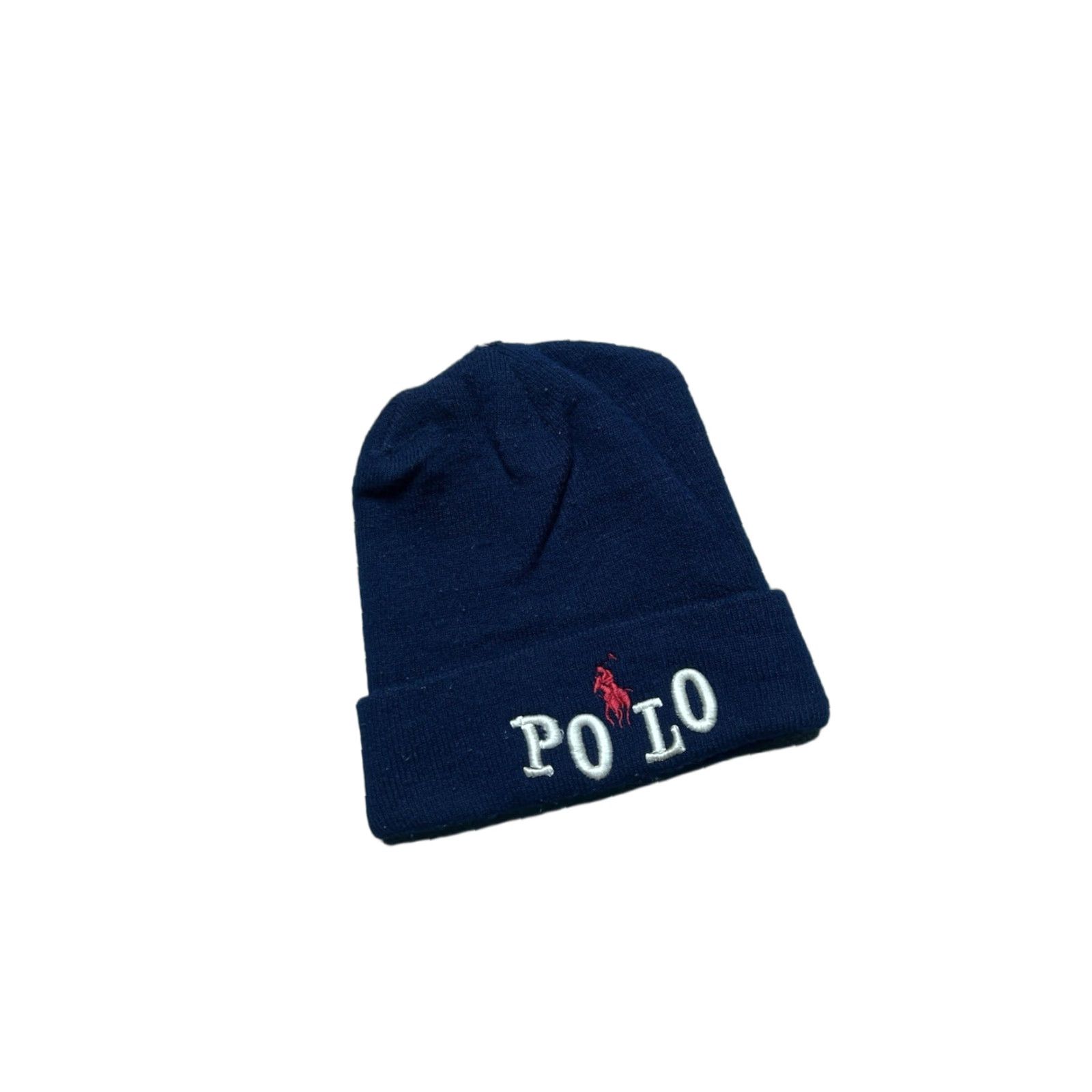 Polo Ralph Lauren VINTAGE Polo Ralph Lauren Beanie Hat Knit Winter Blue One Size OSFA Mens Horse Logo Spelled Spell Out Polo Ralph Lauren Beanie Size US M / EU 48-50 / 2 - 1 Thumbnail