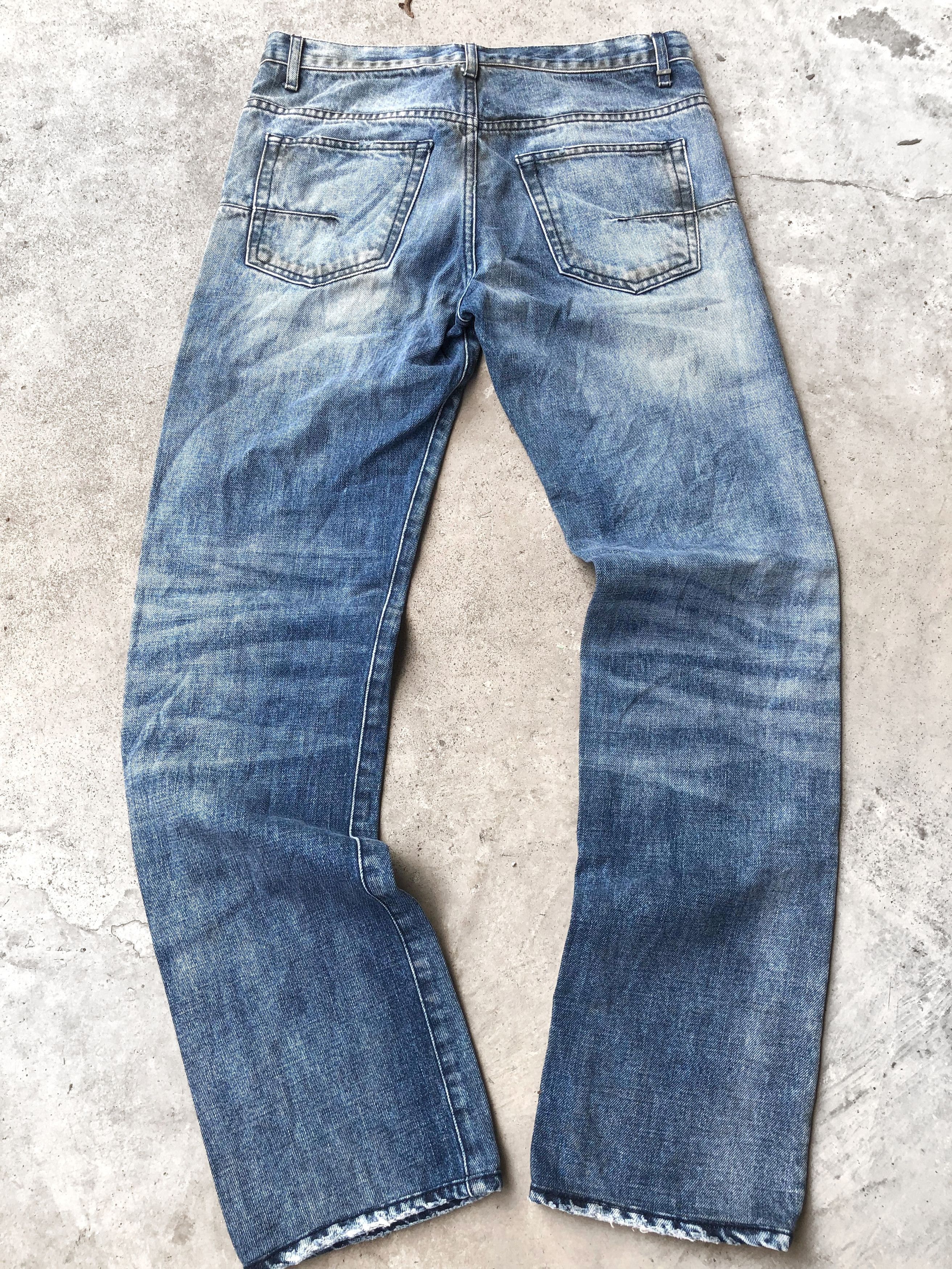 Dior Dior Strip Honeycomb distressed Jeans by Hedislimane Size US 29 - 2 Thumbnail