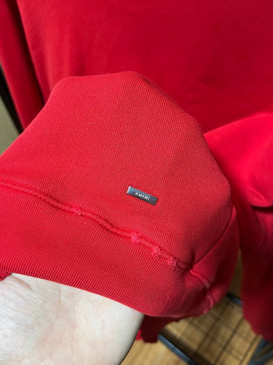 Amiri AMIRI RED DEGRADE SILVER LOGO DISTRESSED SWEATSHIRT Size US M / EU 48-50 / 2 - 7 Thumbnail