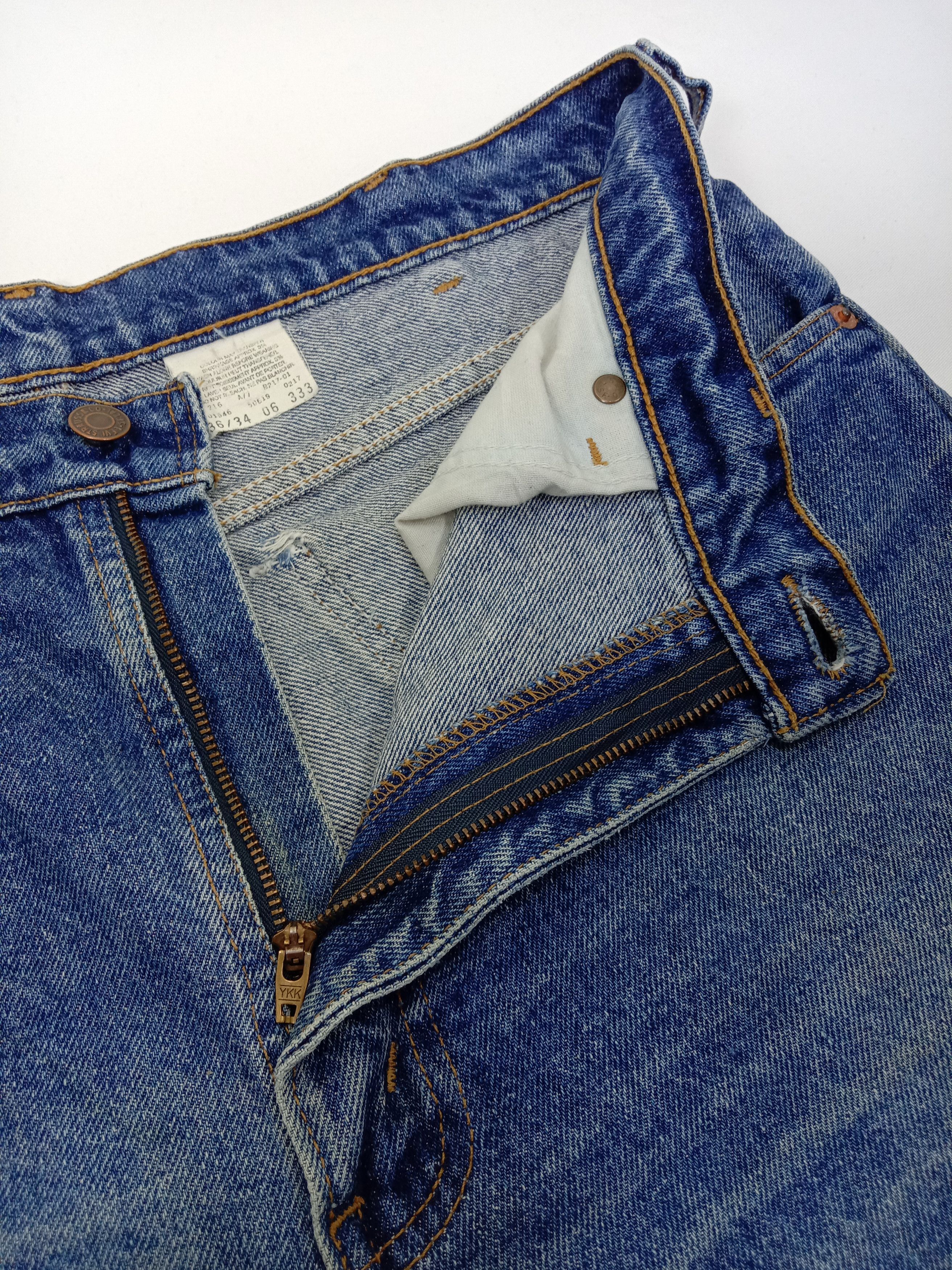 Levi's Vintage 90s Levi's 506 Orange Tab Jeans Blue Wash Denim Size 34" / US 12 / IT 48 - 9 Thumbnail