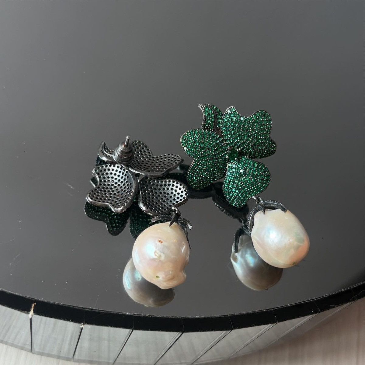 Vintage Italian silver earrings Size ONE SIZE - 3 Thumbnail