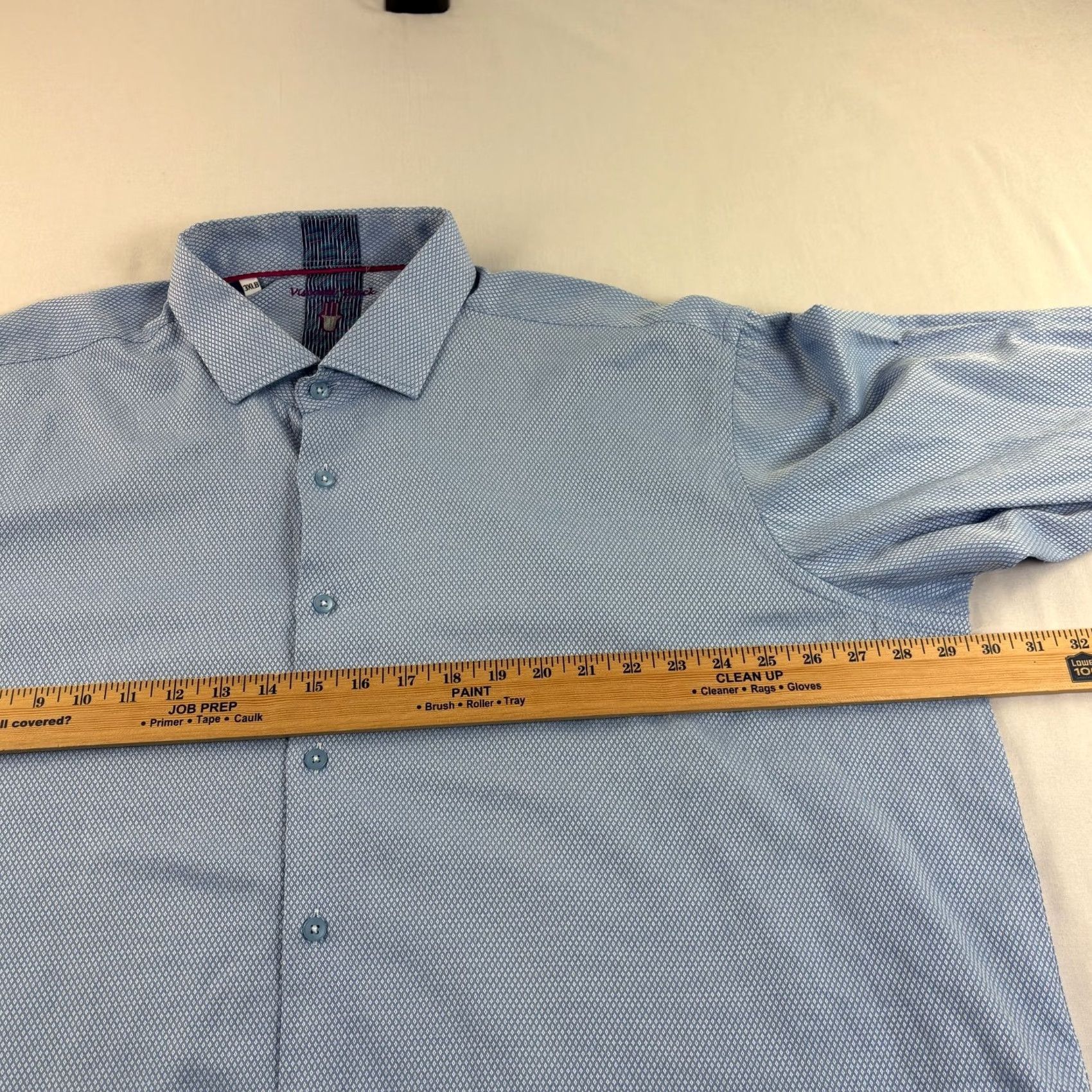 Luchiano Visconti VINTAGE Visconti Big 3XB Blue Argyle Button-Up Shirt Mens Casual Party/Cocktail Shirt Size US XXL / EU 58 / 5 - 5 Thumbnail