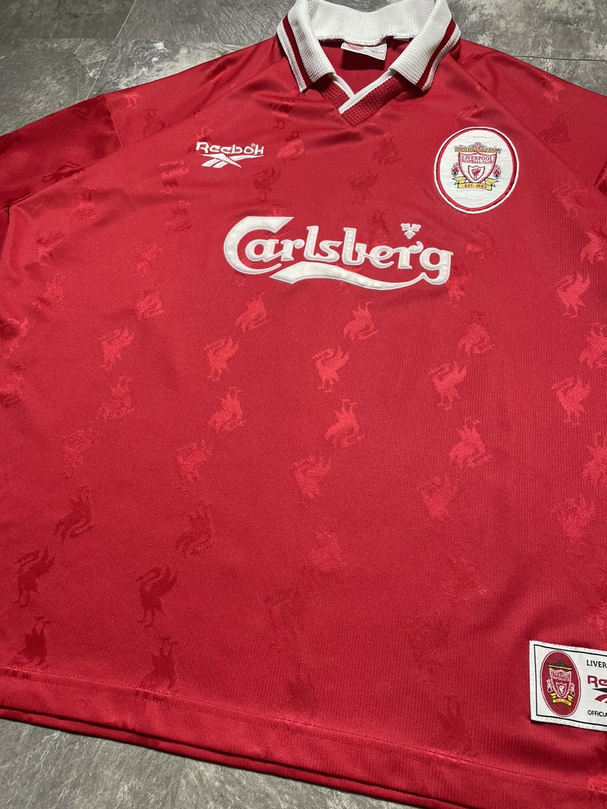 Reebok Reebok Liverpool Vintage 1996 1998 Home Shirt Soccer Jersey Size US XL / EU 56 / 4 - 2 Thumbnail