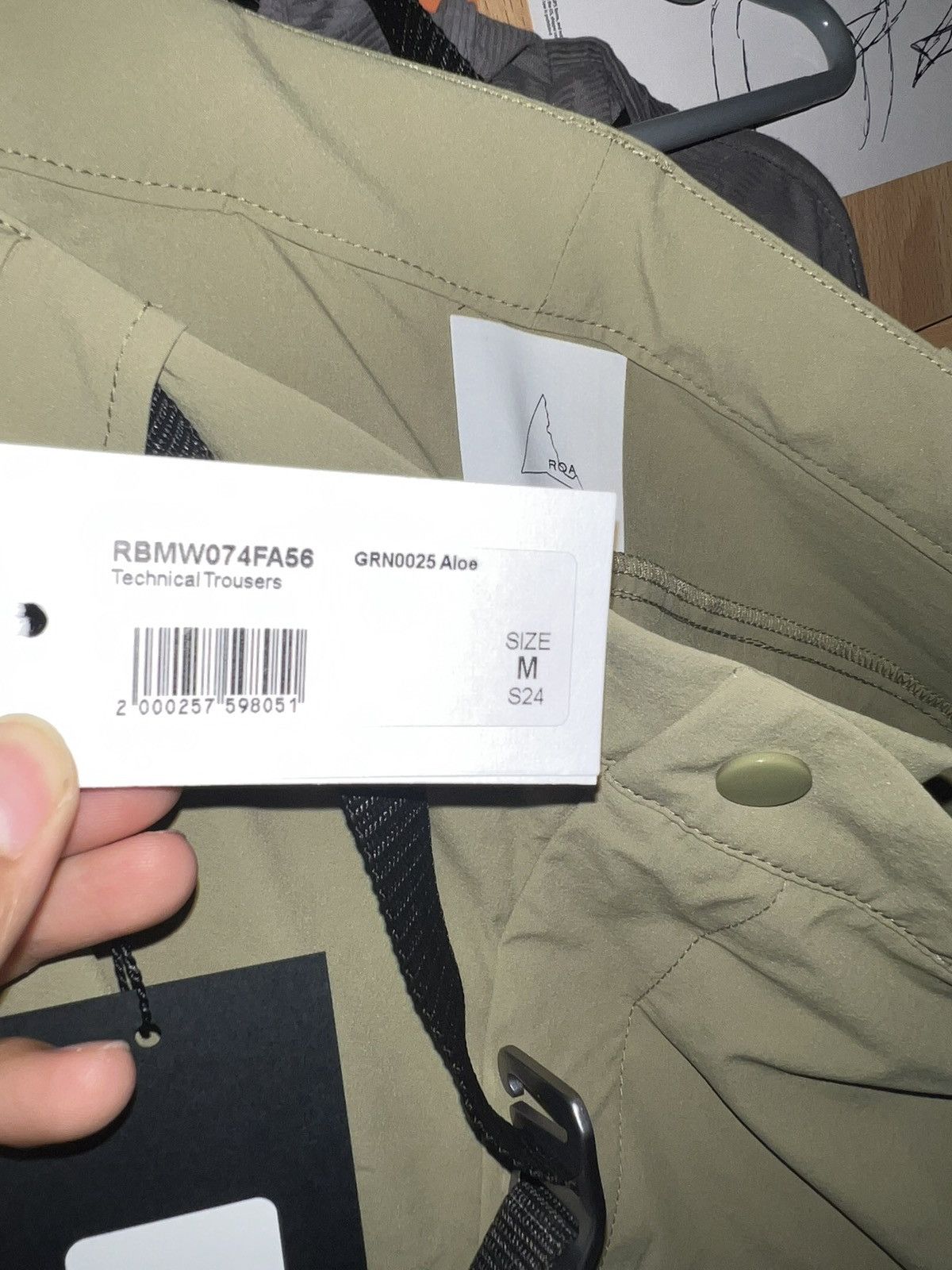 ROA Roa Technical Trouser Aloe Green Size US 32 / EU 48 - 4 Thumbnail