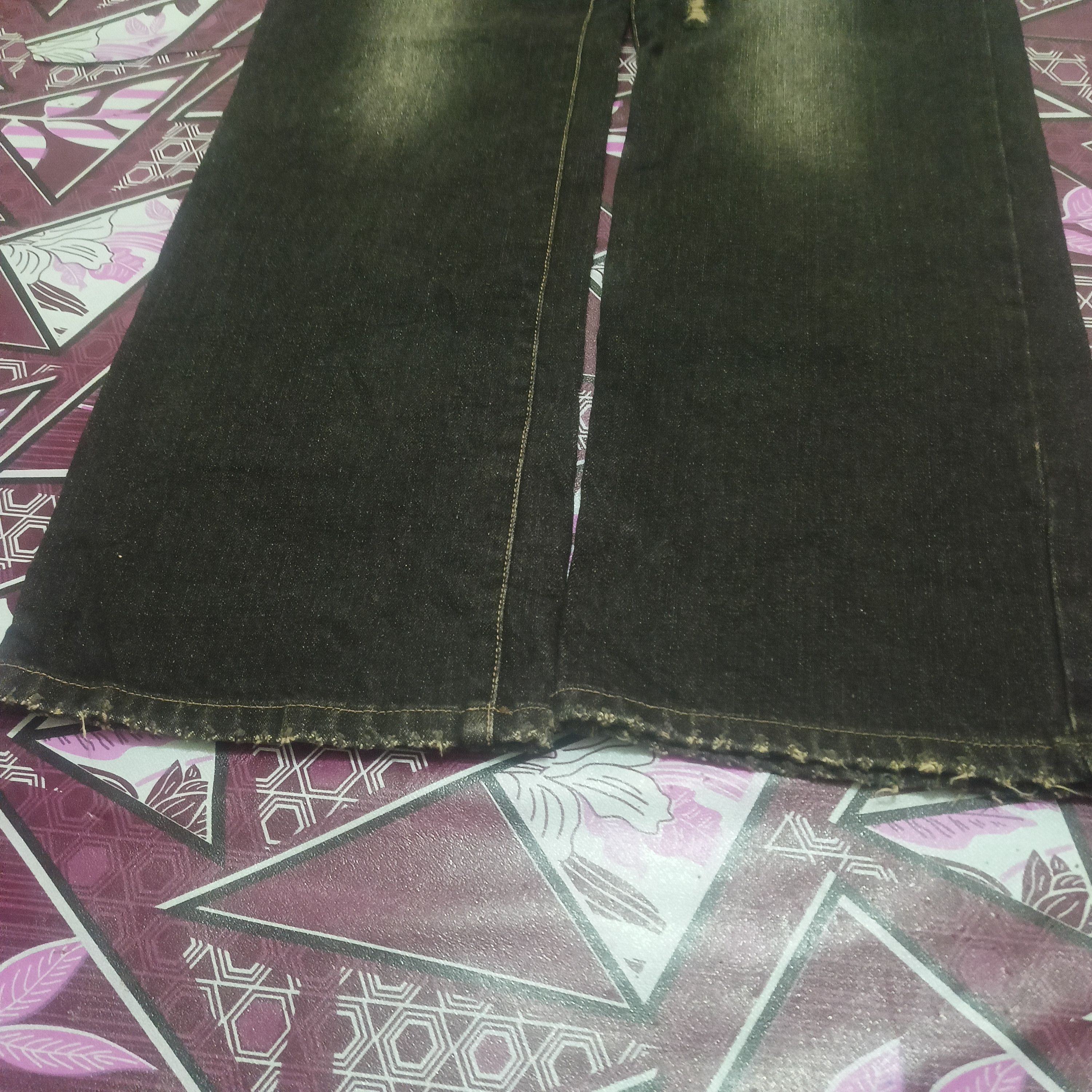 Japanese Brand Japanese CO&LU flared Black Jeans Size US 31 - 12 Thumbnail