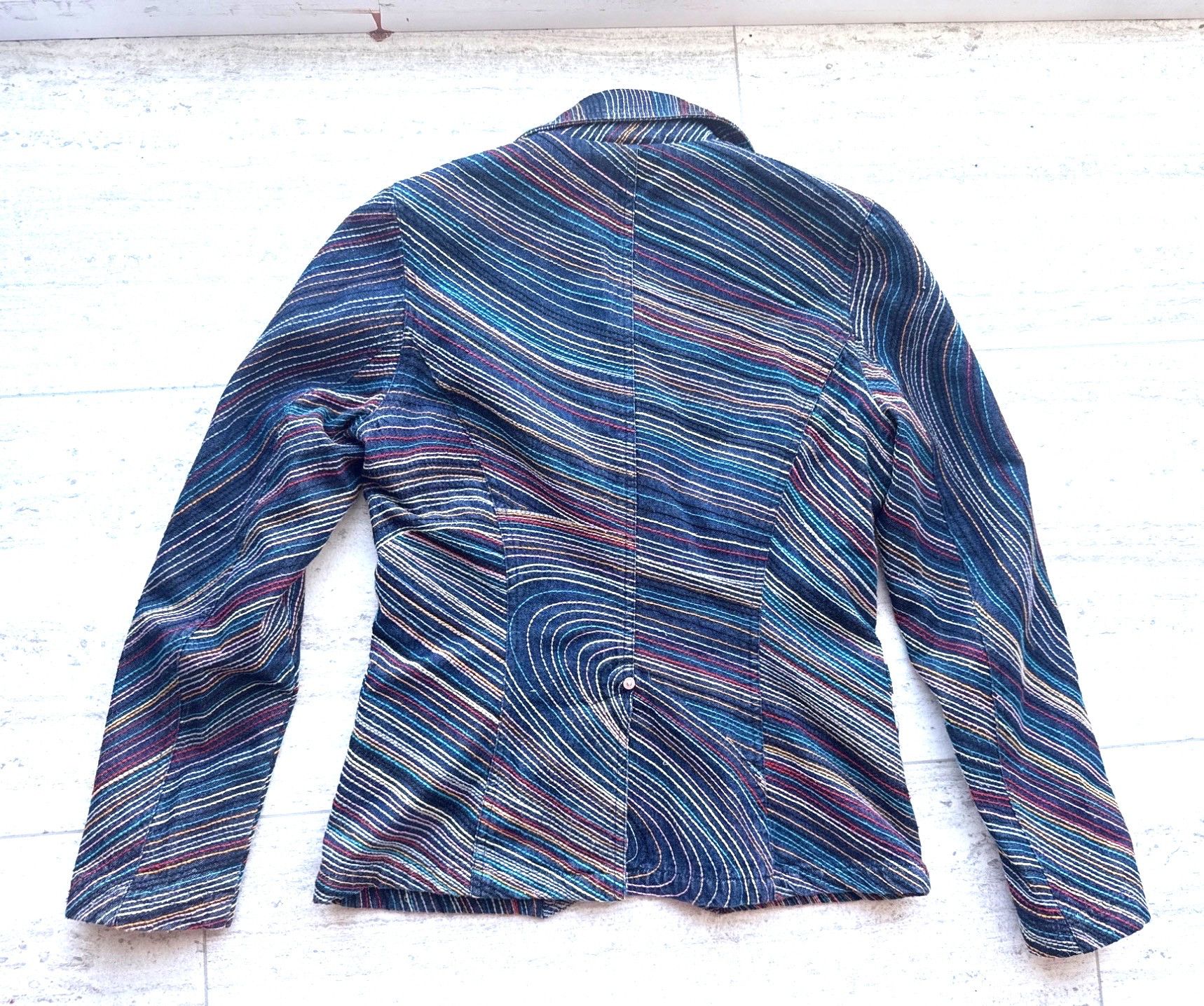Paul Smith Multicolor Striped Womens Blazer Jacket Paul Smith signature Size S / US 4 / IT 40 - 9 Thumbnail