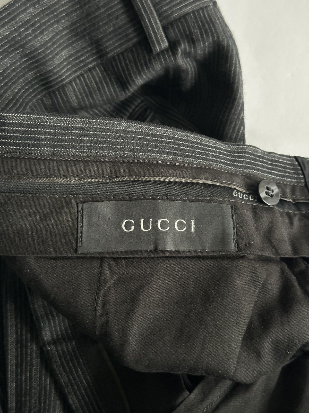 Gucci Gucci by Tom Ford Striped Wool Pants Size US 32 / EU 48 - 9 Thumbnail