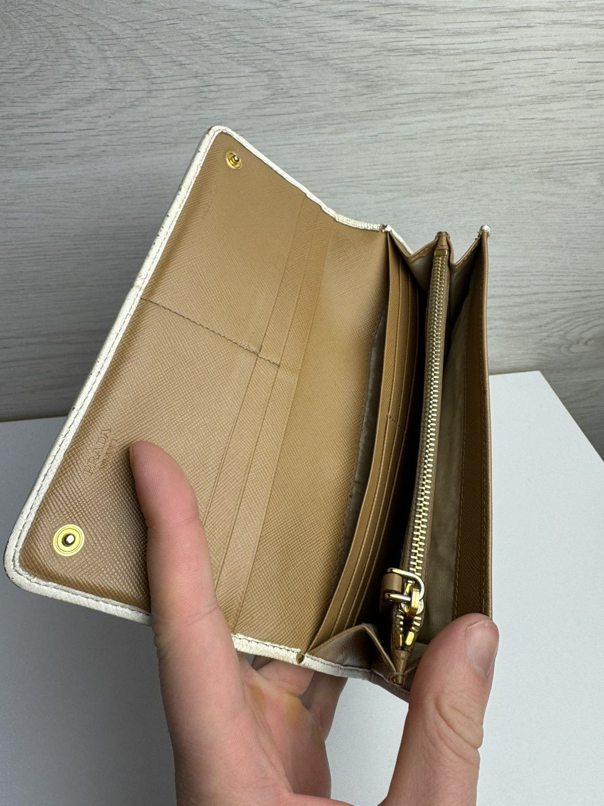 Prada Prada Milano Perforated Leather Continental Wallet Size ONE SIZE - 10 Thumbnail