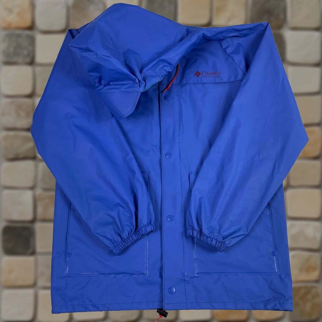 Vintage VINTAGE Columbia Jacket Mens Small Blue Full Zip Waterproof Hooded Retro Hiking Size US S / EU 44-46 / 1 - 1 Thumbnail