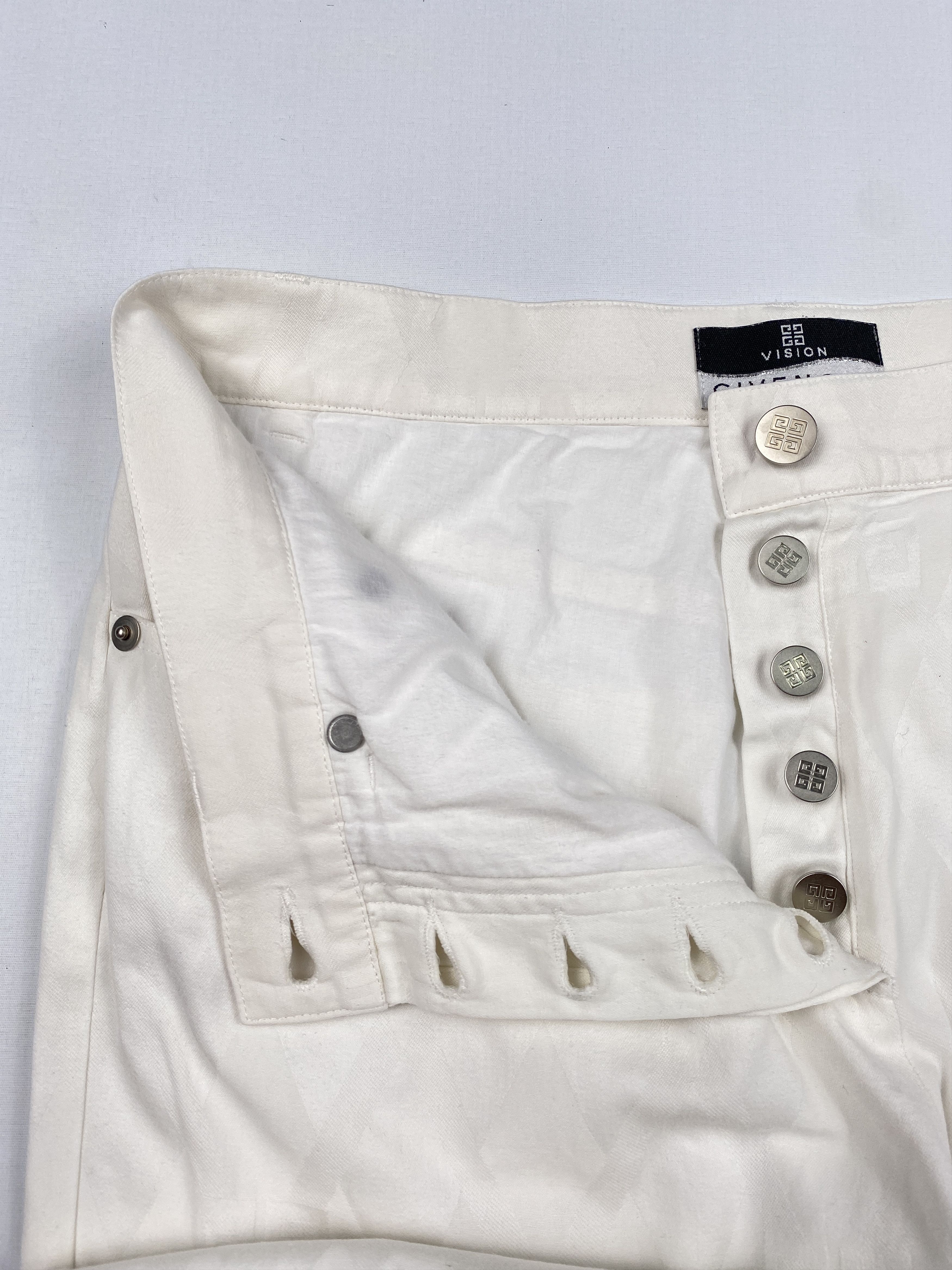 Givenchy Vision 4G Monogram Button Fly Denim Trousers Size US 29 - 7 Thumbnail