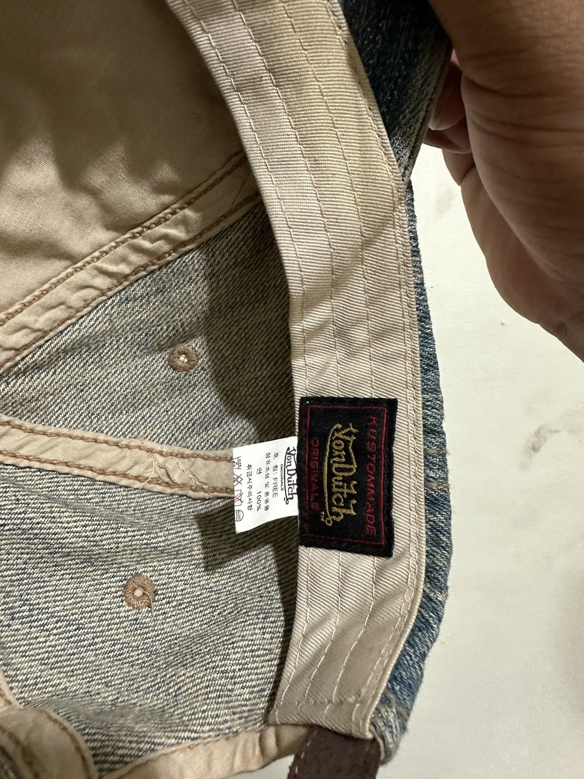 Vintage VTG Distress Von Dutch Hat Size ONE SIZE - 6 Thumbnail