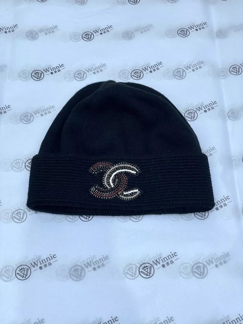 Chanel Chanel 23A handicraft workshop beaded logo black knitted co Size ONE SIZE - 1 Thumbnail