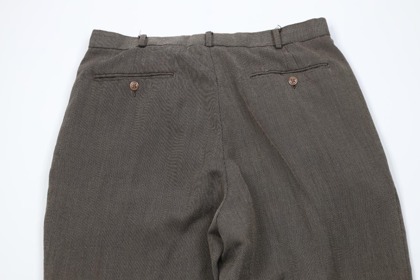 Vintage Vintage 90s Streetwear Gabardine Knit Wide Leg Chino Pants Size US 34 / EU 50 - 14 Thumbnail