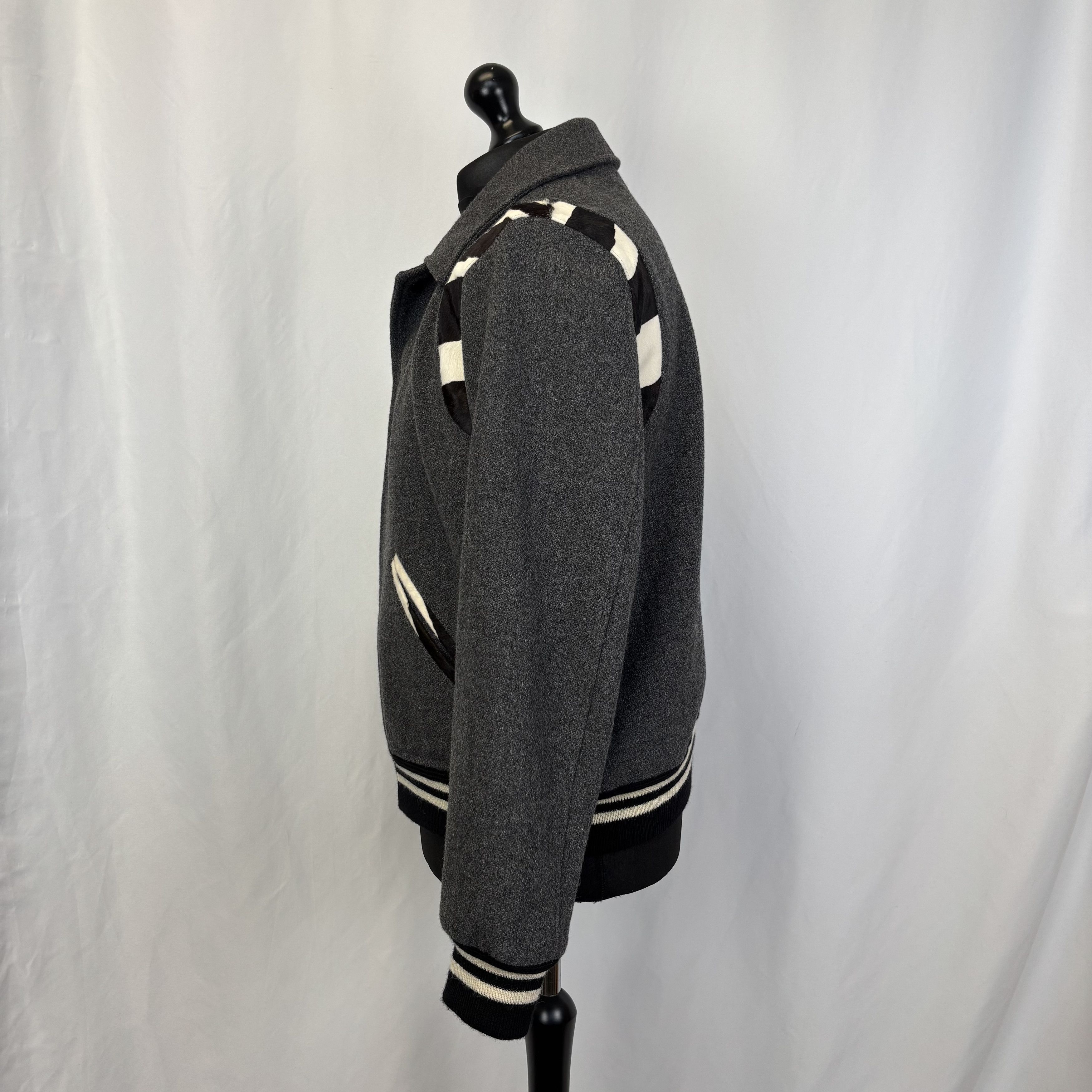 Saint Laurent Paris Saint Laurent Paris Zebra Baseball Bomber Size US L / EU 52-54 / 3 - 5 Thumbnail