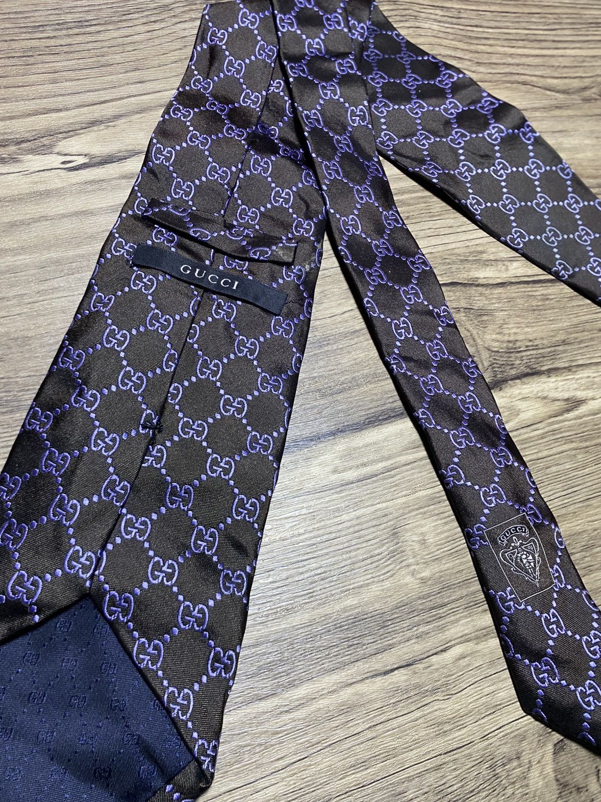 Gucci Gucci Mens GG Silk Tie Size ONE SIZE - 1 Thumbnail