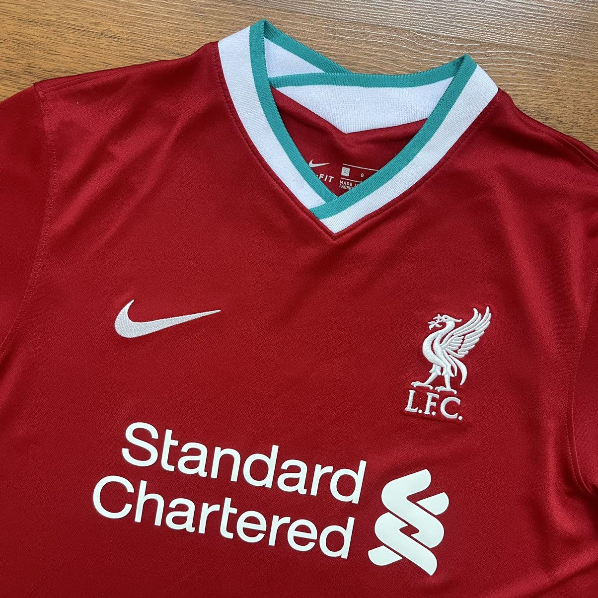 Nike LIVERPOOL NIKE 2020/2021 FOOTBALL HOME JERSEY #4 VIRGIL Size US L / EU 52-54 / 3 - 4 Thumbnail