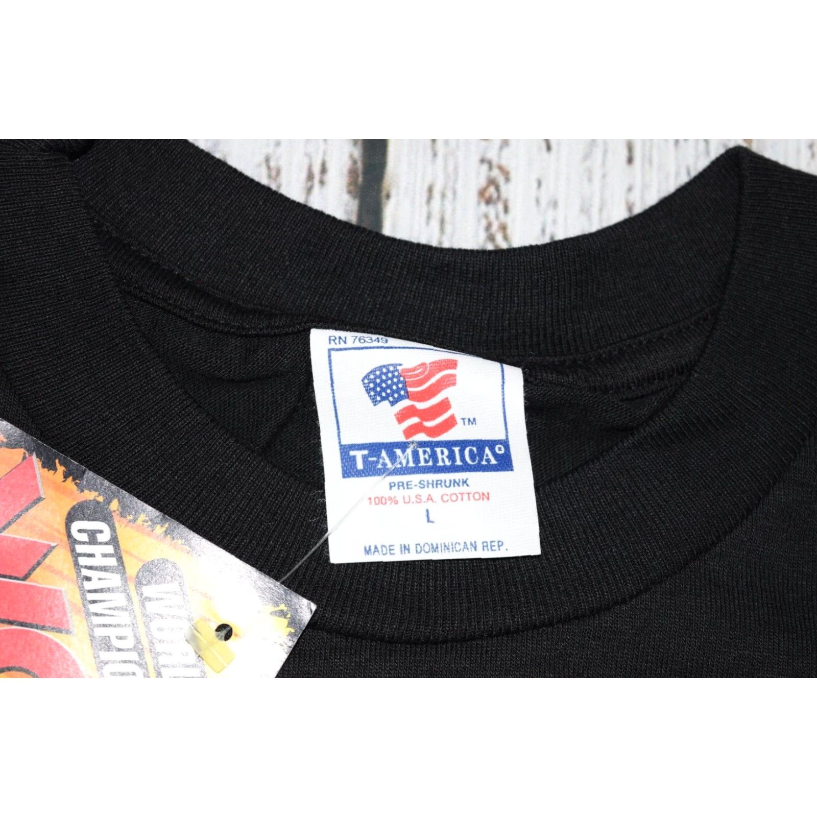 Vintage VINTAGE 90s DIAMOND DALLAS PAGE WCW WRESTLING T-SHIRT Black L DEADSTOCK Mens Size US L / EU 52-54 / 3 - 6 Thumbnail