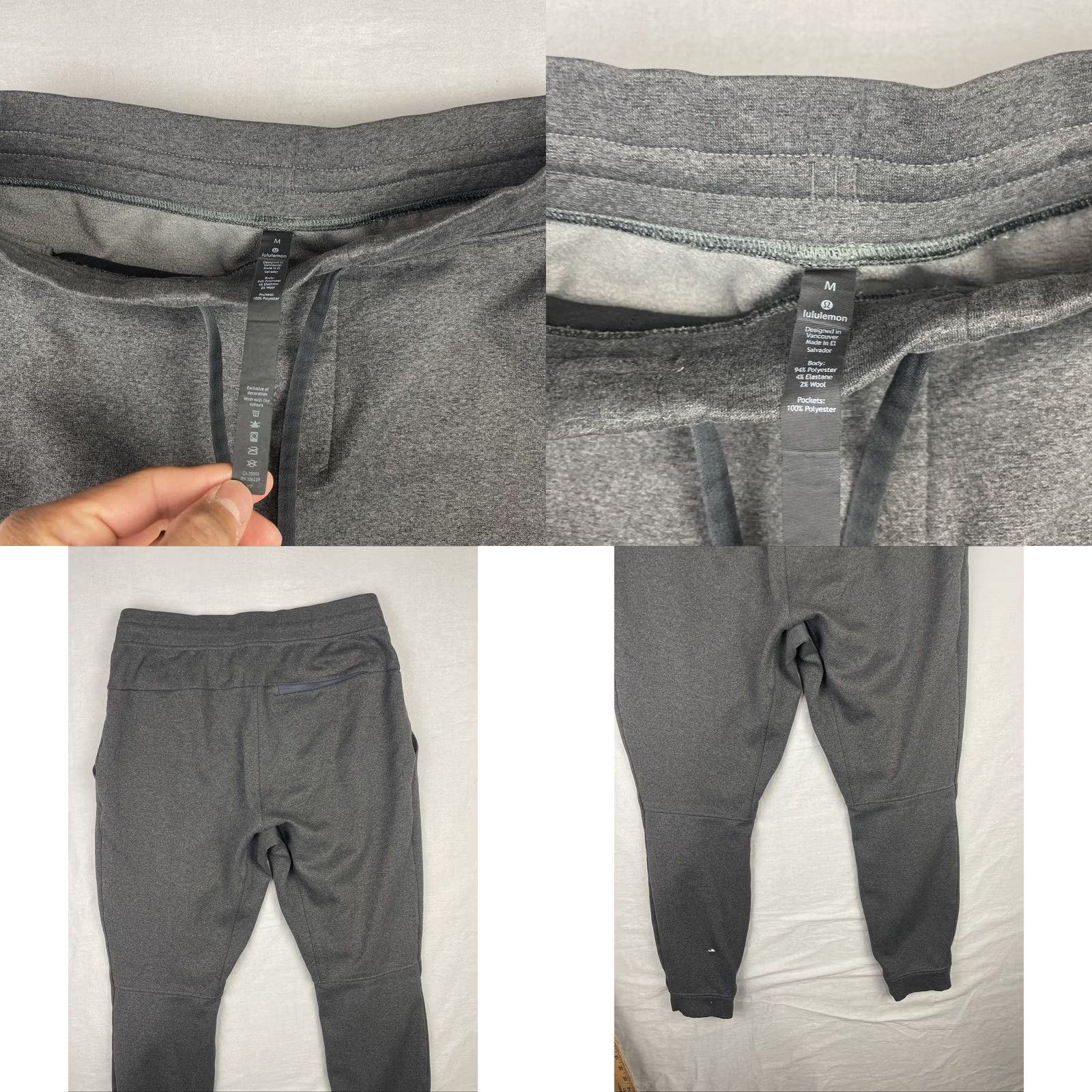Lululemon Lululemon Cross Cut Jogger Mens Medium Dark Gray Tapered Leg Drawstring Active Size US 31 - 8 Thumbnail
