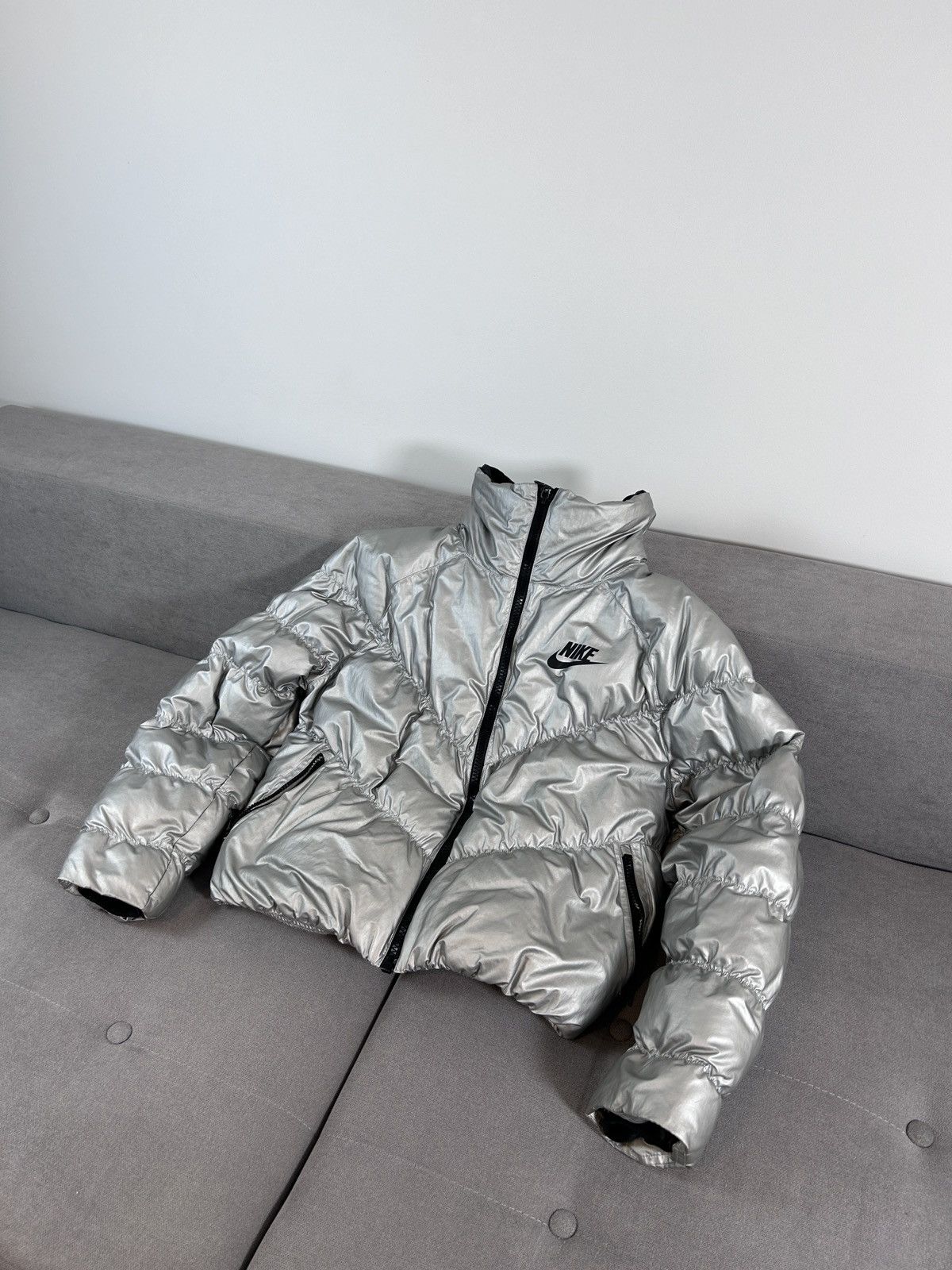 Nike Rare Nike chrome down jacket 💥🔥 Size S / US 4 / IT 40 - 1 Thumbnail