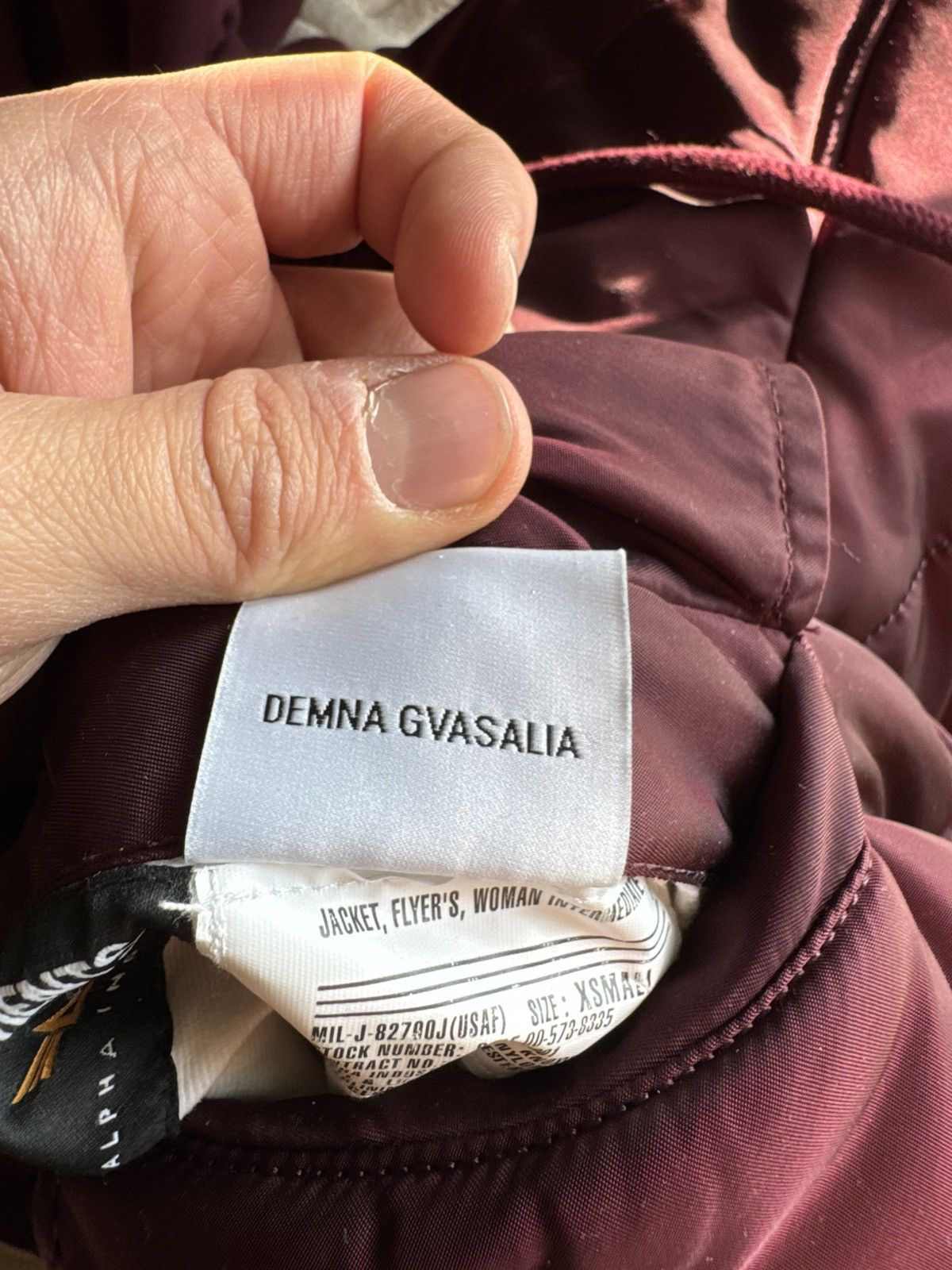 Alpha Industries × Vetements ‼️RARE‼️ VETEMENTS X ALPHA MA-1 BURGUNDY BOMBER JACKET HYPE Size US XS / EU 42 / 0 - 13 Thumbnail