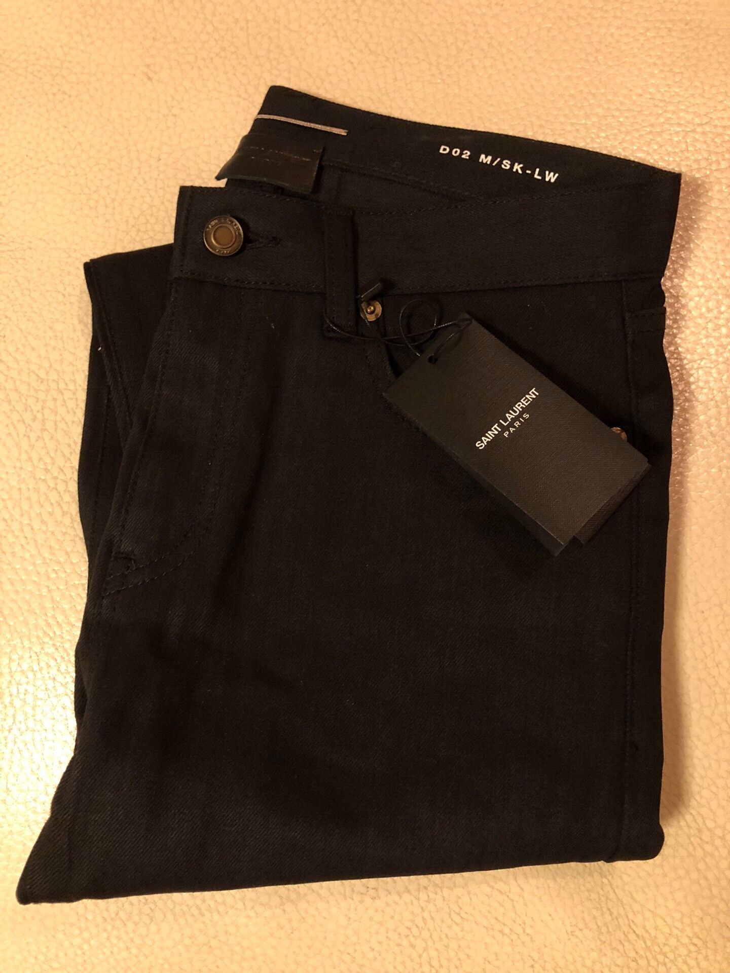 Saint Laurent Paris Saint Laurent Men's Black Jeans Size US 29 - 1 Thumbnail