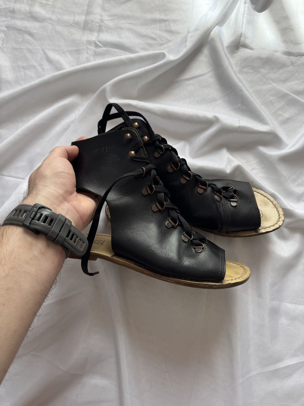 Diesel Diesel Vintage Archive Y2K Gladiator Leather Sandals Size US 8 / IT 38 - 3 Thumbnail