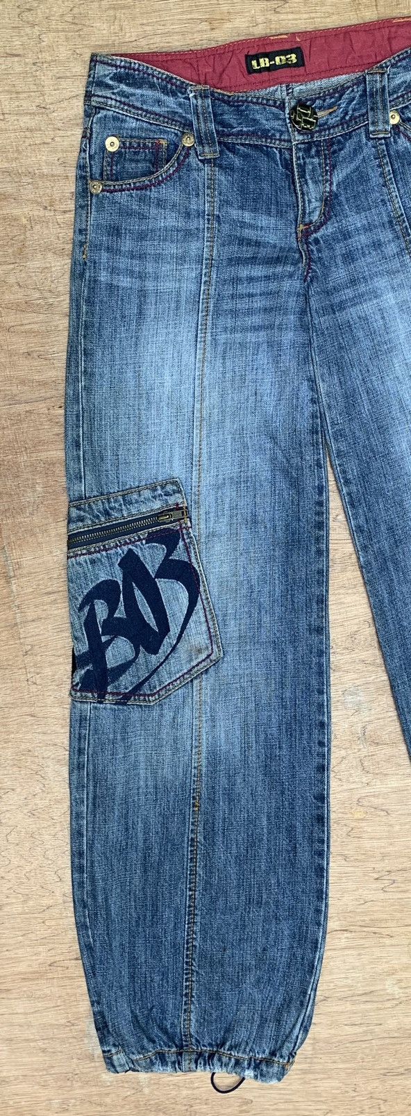 Japanese Brand Rare!! Vintage LB-03 Denim Jeans Pants Size US 28 / EU 44 - 10 Thumbnail