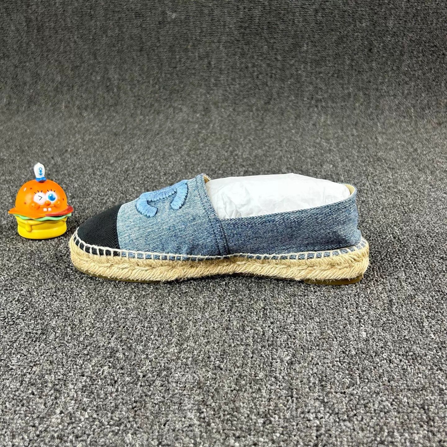 Chanel Chanel Denim CC Embroidered Fisherman Shoes 36 Size US 5.5 / IT 35.5 - 3 Thumbnail