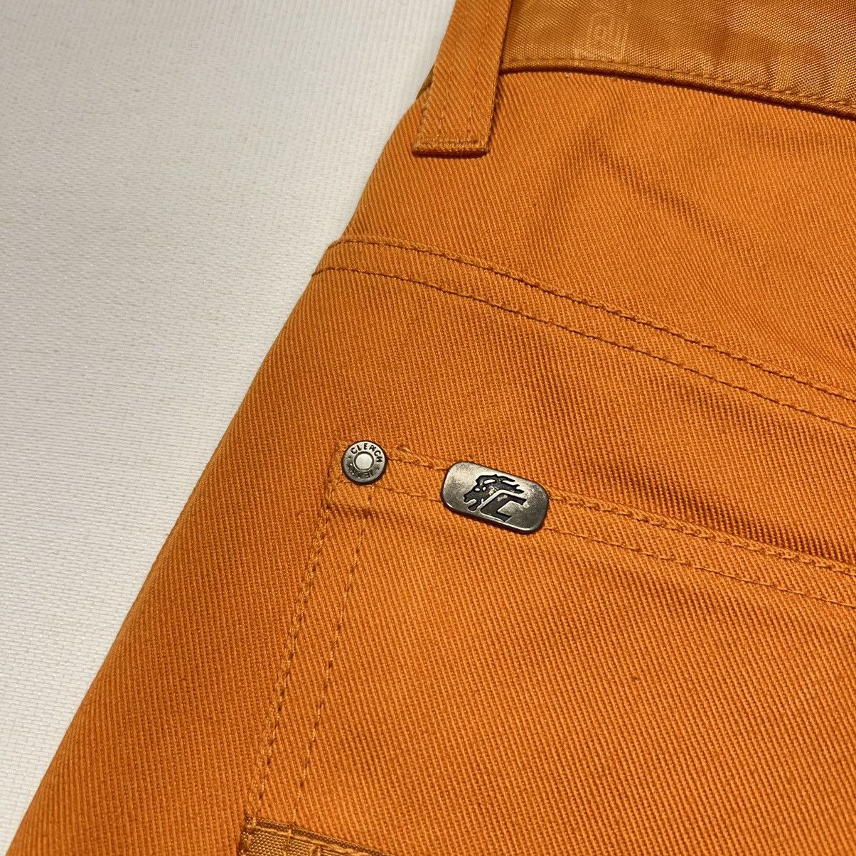 Clench × Vintage VTG Clench Jeans Orange Carpenter Denim Wide Baggy Skater Size US 32 / EU 48 - 16 Thumbnail