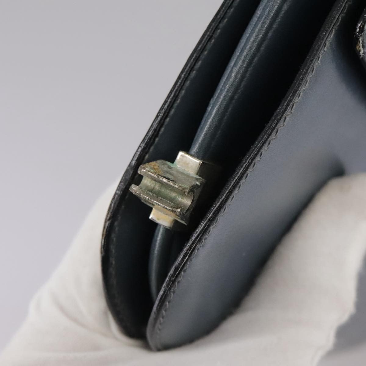 Celine CELINE Shoulder Bag Leather Blue Size ONE SIZE - 9 Thumbnail