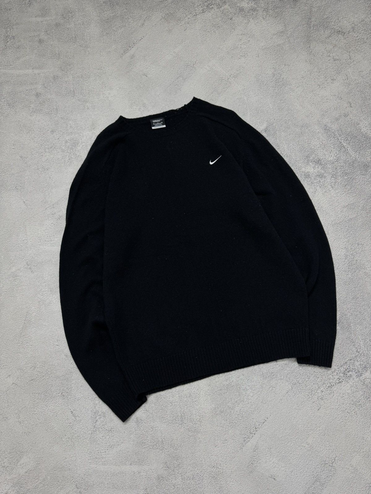 Nike Vintage Y2k Nike Wool Sweater Mini Swoosh 90’s Size US XL / EU 56 / 4 - 2 Thumbnail