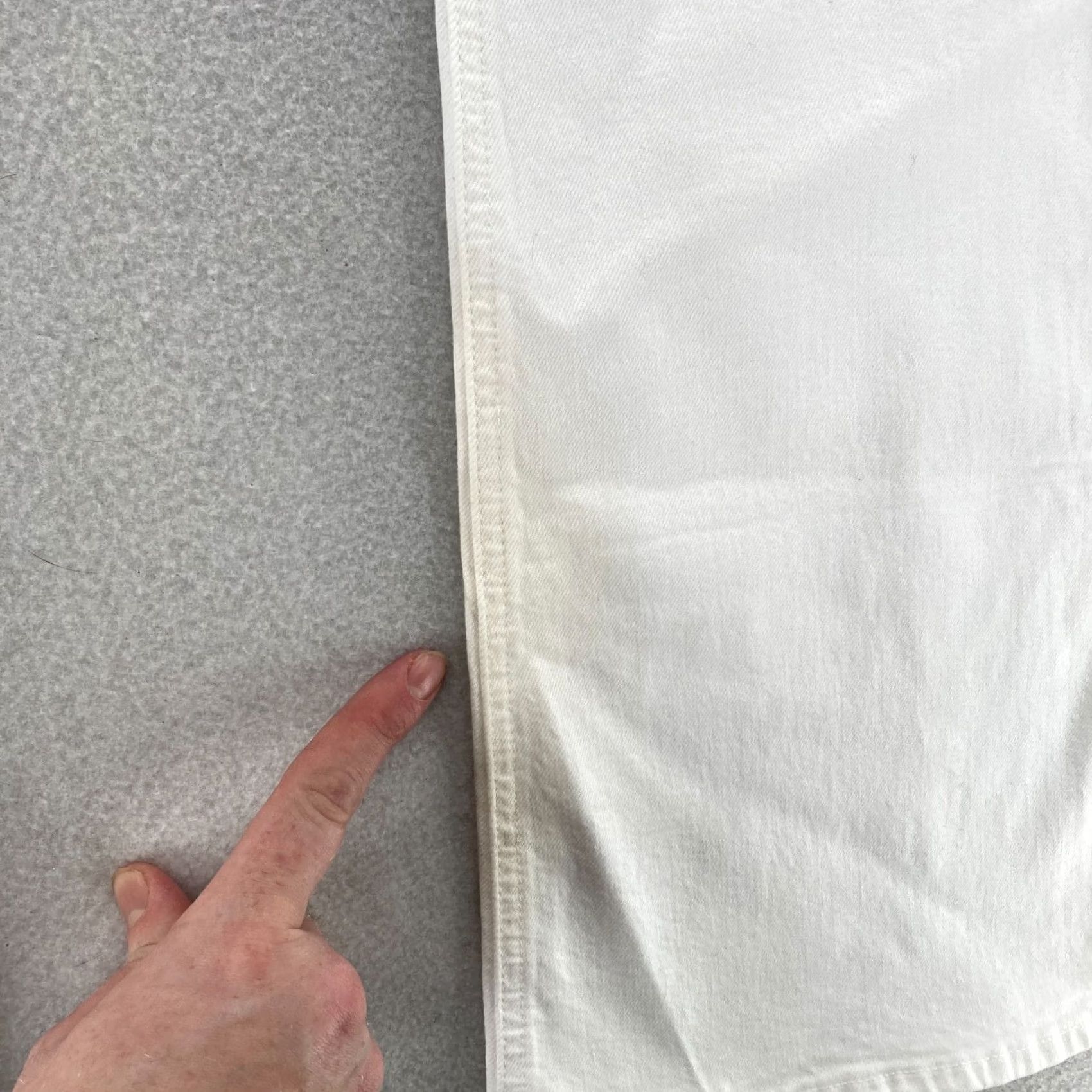 J.Crew J.CREW Jeans Women's 28 White Stretch Denim Mid Rise Boho Y2K READ Wide Flare Skinny Flare (5-Pocket) INSEAM 32 Size 28" / US 6 / IT 42 - 7 Thumbnail